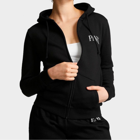 PINK Victoria Secret Hoodie & Joggers SZ Medium EUC - Picture 2 of 5